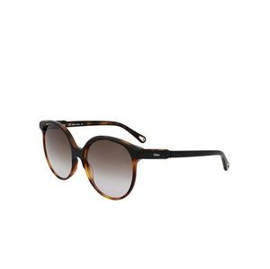 Chloe Brown Black Gradient Round Sunglasses